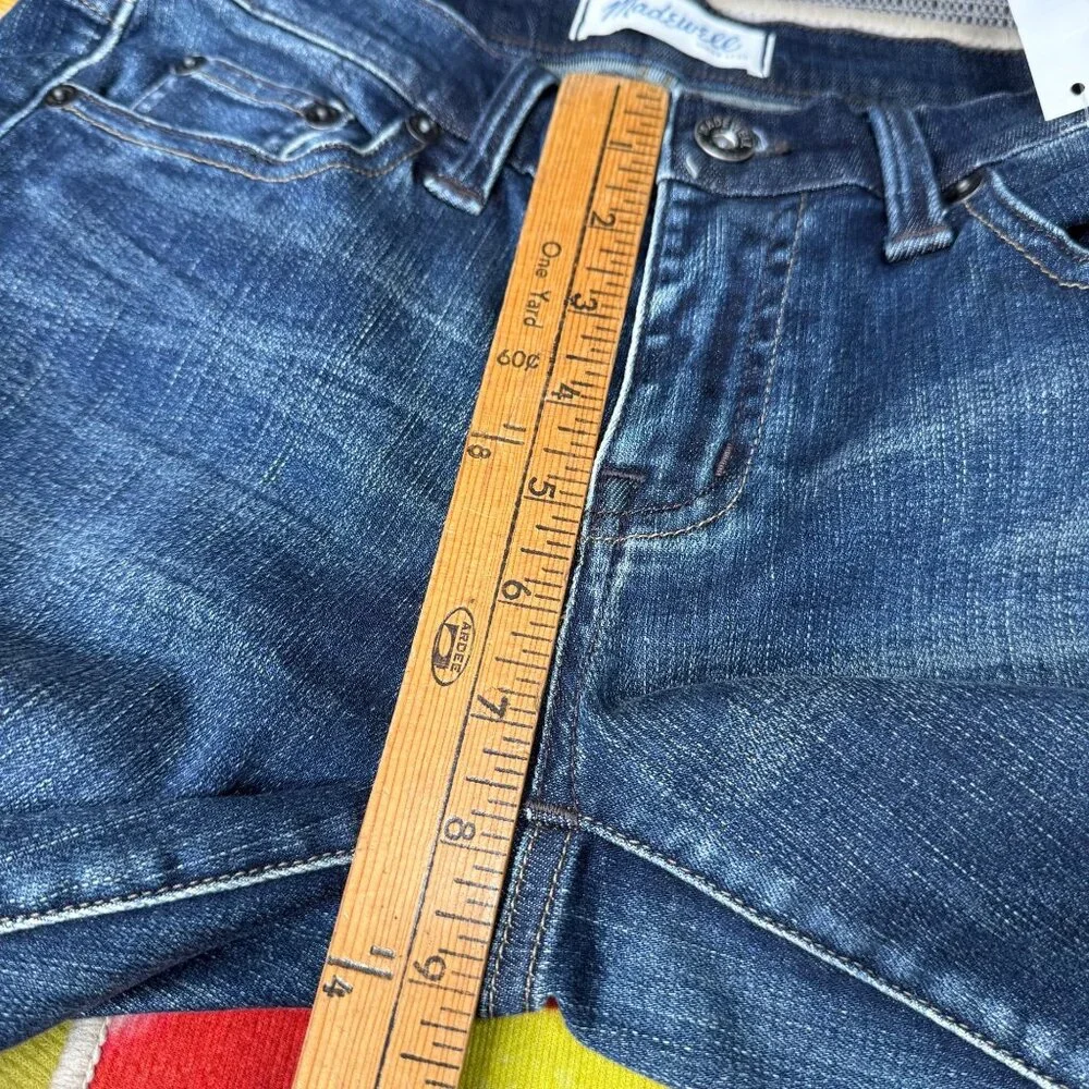 Madewell Mens 29x30 Blue Slim Fit Denim Jeans Medium Wash Stretch Cotton Blend - Picture 6 of 12